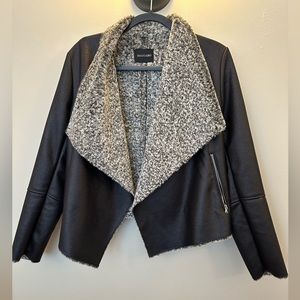 Dolce Cabo Black & Gray Faux Fur Jacket